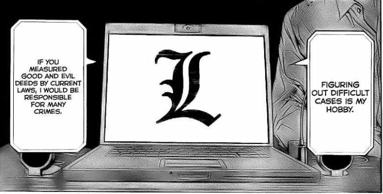 L's Morality in Death Note