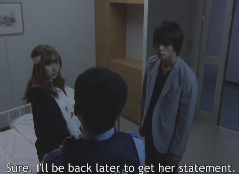 New Death Note episode 8 Misa, Light and police officer