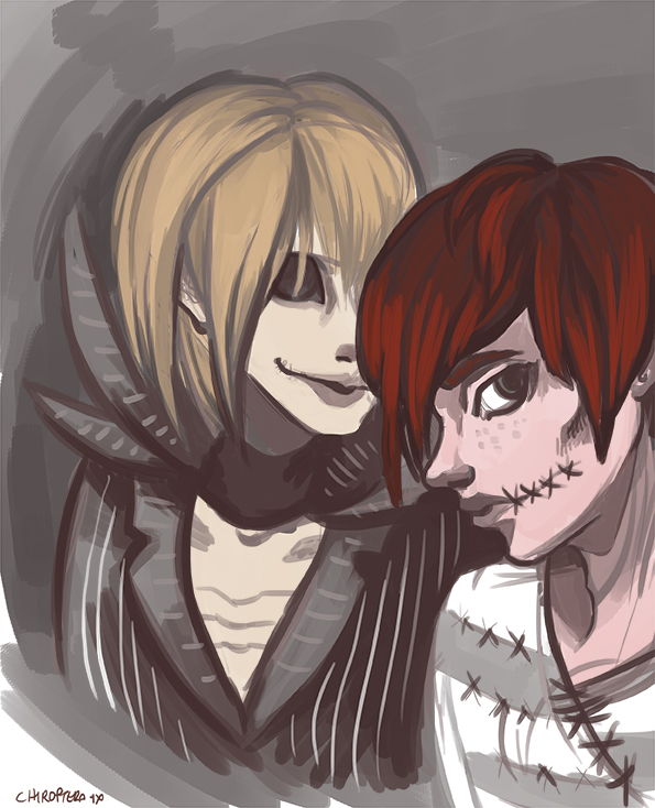 December 13th 1994: Mello and Matt Nightmare Before Xmas by Chiroptera