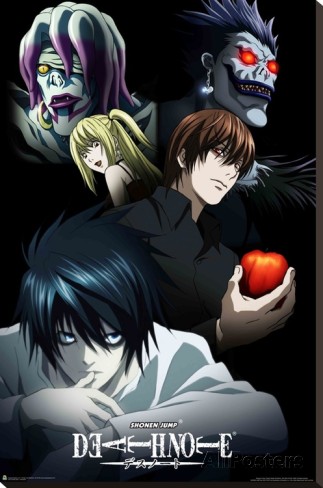 Death Note - Characters (Stretched Canvas Print)
