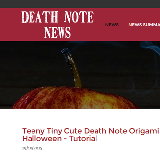 Death Note News October 20th 2015