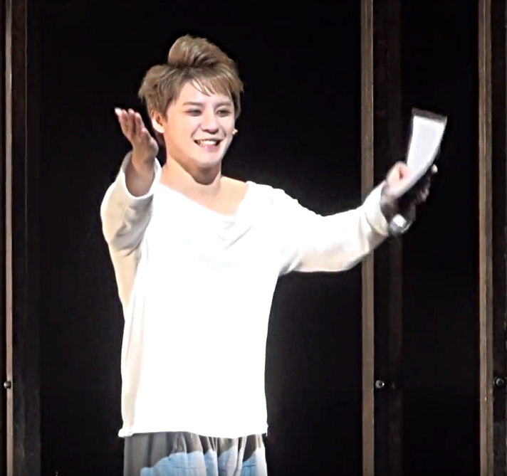 Xiah Junsu as L at Death Note the Musical last curtain call