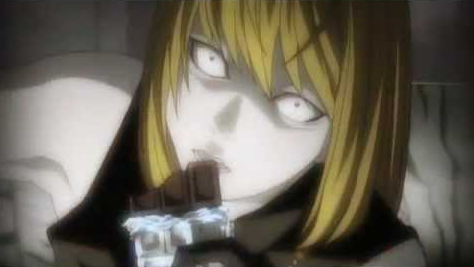Death Note's Mello eating chocolate