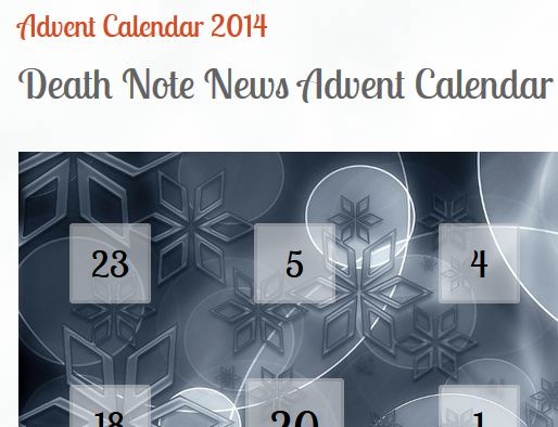 Death Note Advent Calendar