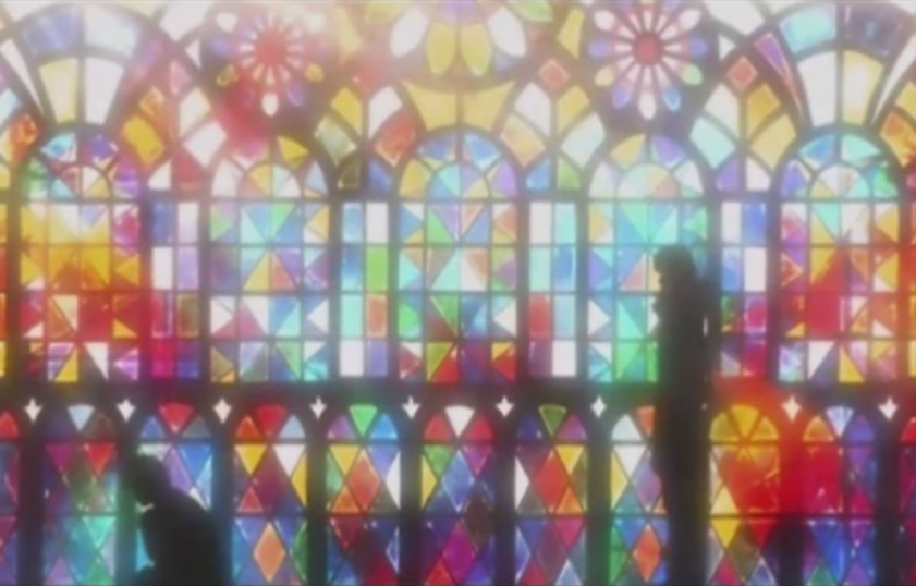 Near and Mello Wammy House stained glass  Death Note