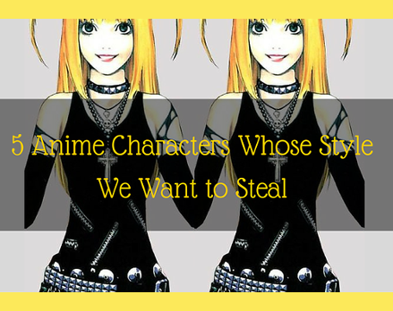 Misa Amane features in a banner from Yahoo Style