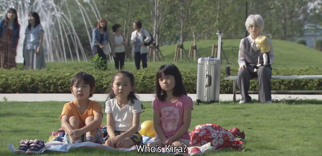 Three children in Death Note Episode 5 (2015)