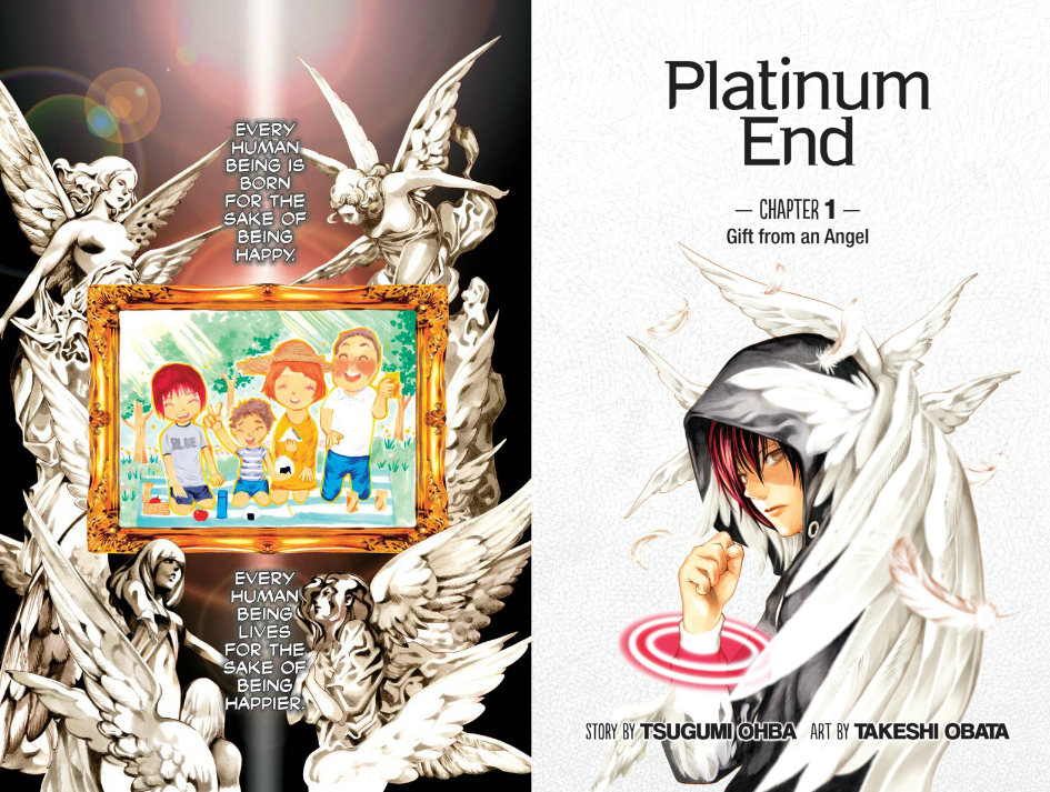 Platinum End English version chapter 1 page 1 and cover
