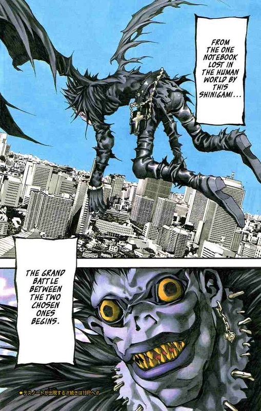 First page of Death Note Ryuk