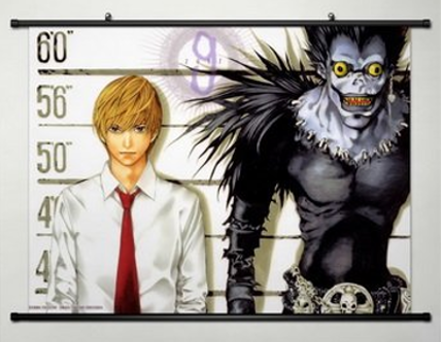Wall poster Light Yagami Ryuk Death Note height chart poster