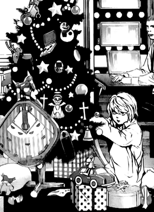 Death Note Near Xmas Tree manga