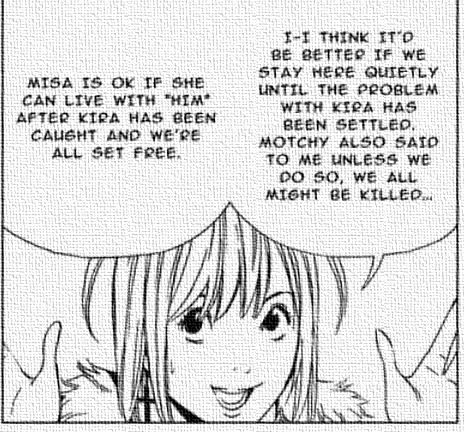 Misa avoids Kira Death Note