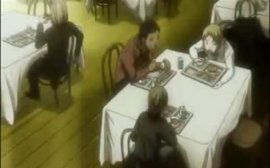 Death Note Mello and other Wammy House kids dining