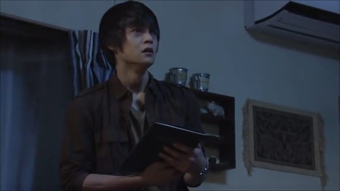Japanese God Picture on Kira's wall in Death Note TV drama