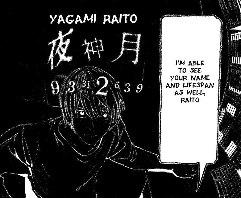 Light Yagami's death date shinigami eyes