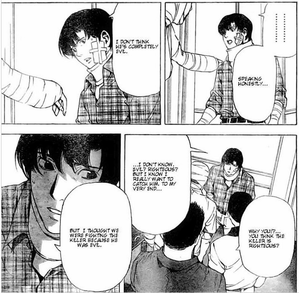 Death Note Matsuda doesn't think Kira evil