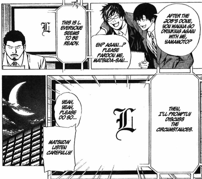 Last panel in Death Note