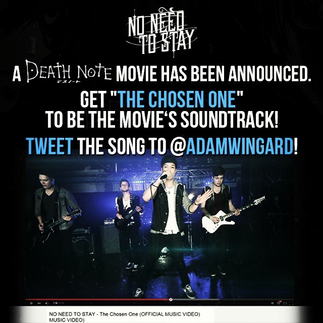 No Need to Stay Death Note movie campaign
