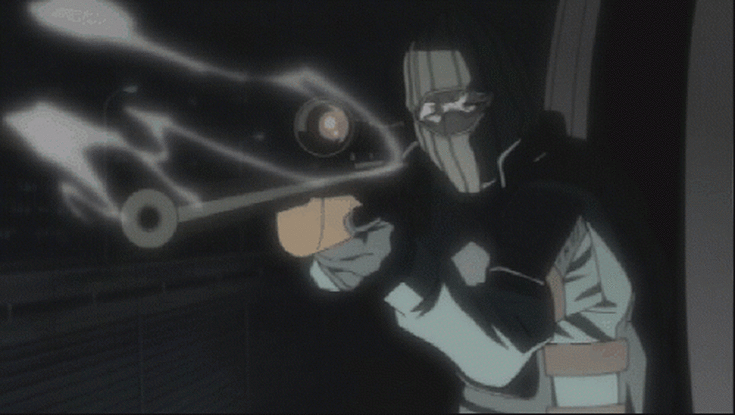 Sniper Watari in Death Note anime