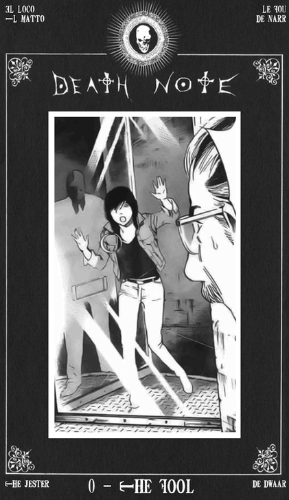 Death Note Tarot - Sayu The Fool as l'Excuse