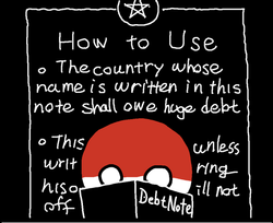 Debt Note - Death Note Countryball