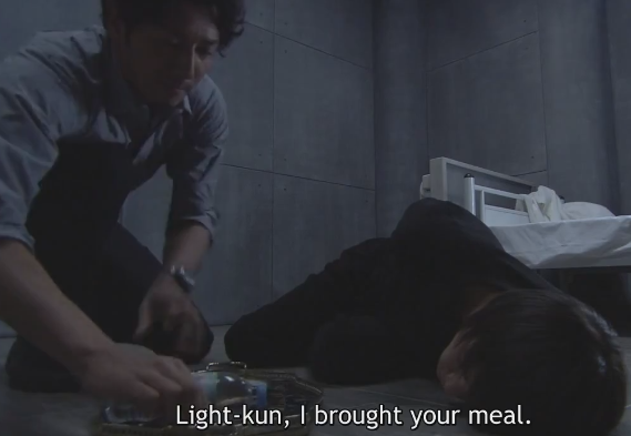 Aizawa with Light's meal - Torture scenes in Death Note