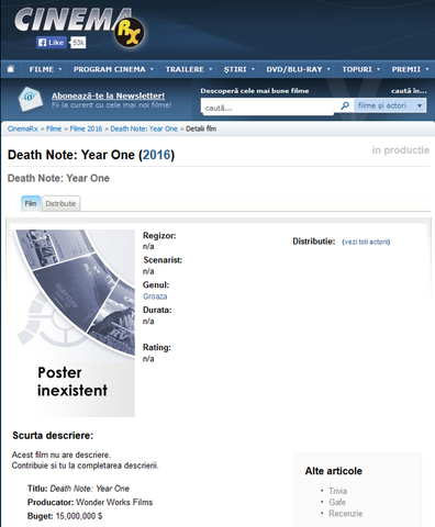 Death Note: Year One on CinemaRX
