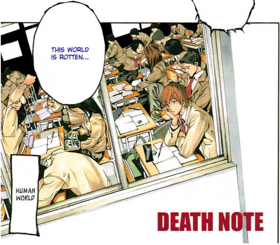 This world is rotten - Death Note manga Boredom