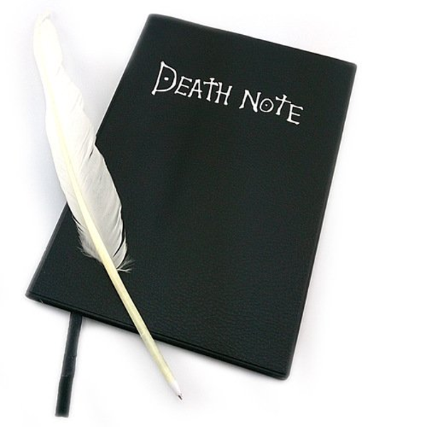 Death Note notebook and feather pen cosplay