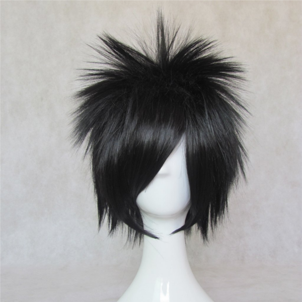 short black wig for cosplaying L from Death Note